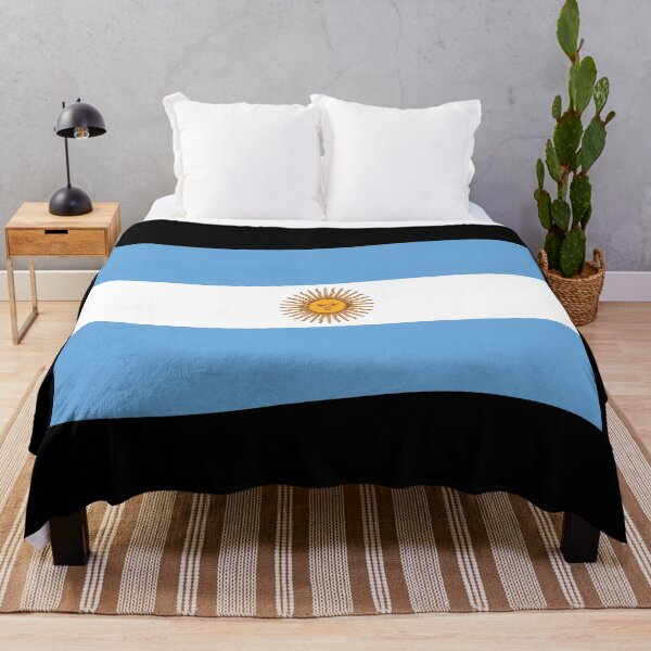Item preview, Argentina Wave Flag - Bandera Oficial de Ceremonia (On Black) designed and sold by STUDIO-72.