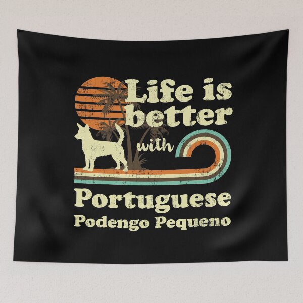 Item preview, Life is Better with Portuguese Podengo Pequeno Vintage designed and sold by rafaeltto.