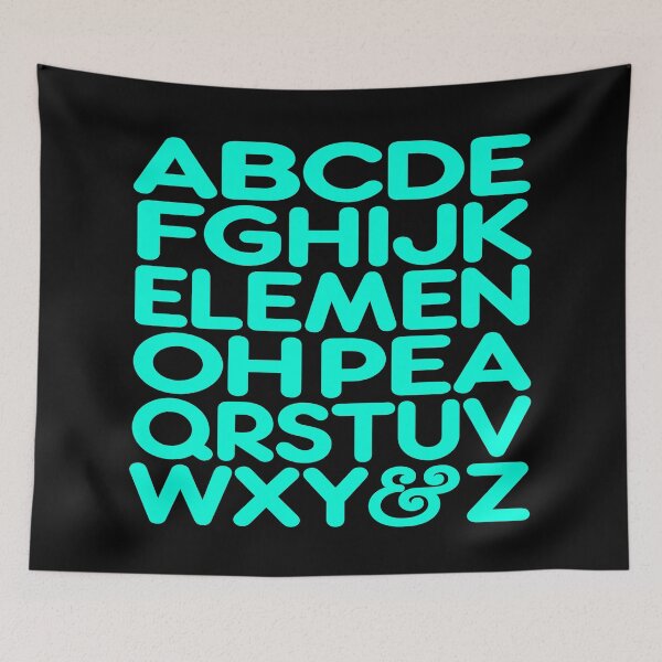Item preview, ABCDEFGHIJK ELEMEN OH PEA QRSTUVWXY & Z v.7 designed and sold by x1brett.