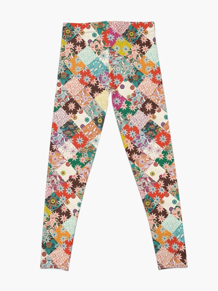 Thumbnail 4 of 5, Leggings, sarilmak patchwork designed and sold by Sharon Turner.