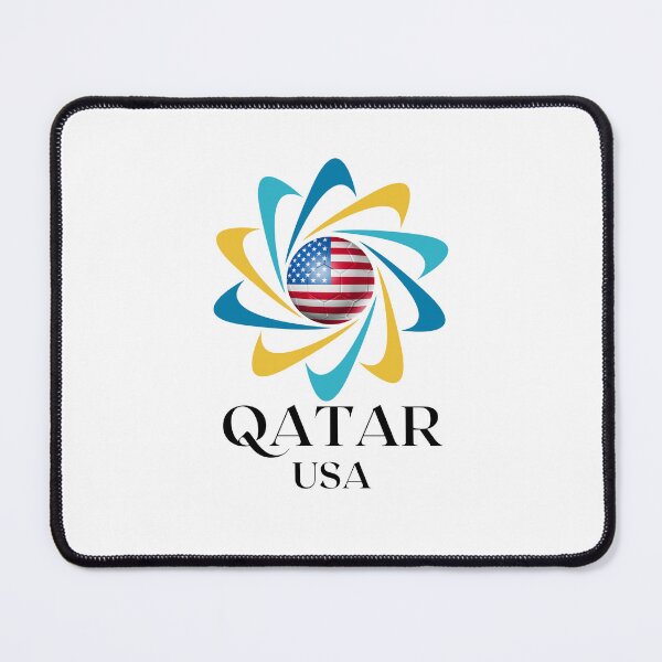 Item preview, Qatar Football soccer team USA United States of America designed and sold by DesignsbyMona.