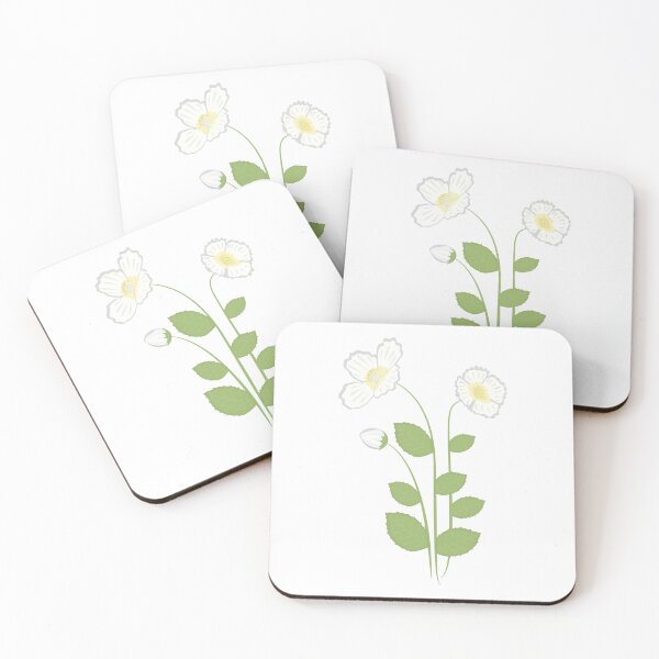Item preview, Three jasmine flowers, illustration designed and sold by OM-lova.