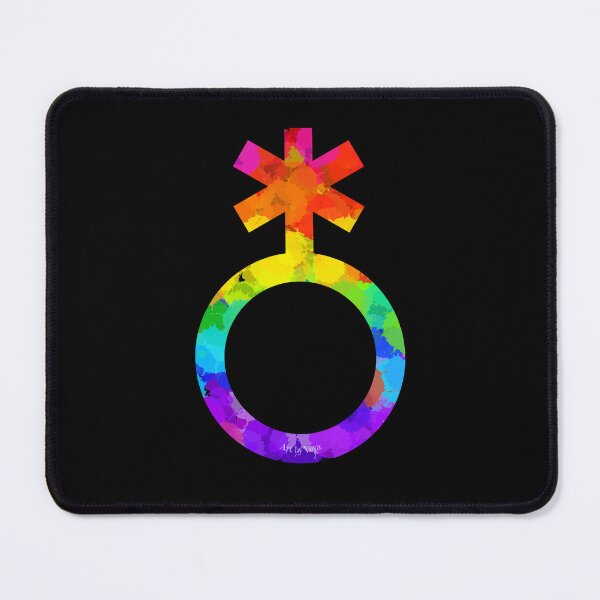 Item preview, Non-binary symbol in rainbow colours designed and sold by Art by Veya.