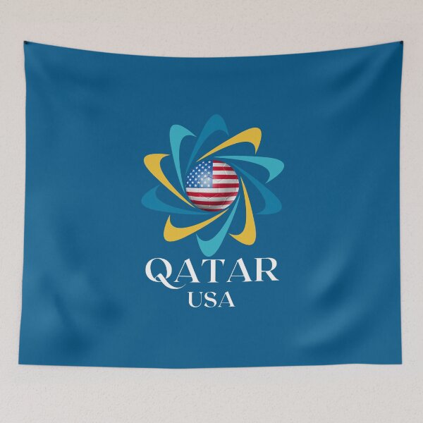 Item preview, Qatar Football soccer team USA United States of America  designed and sold by DesignsbyMona.