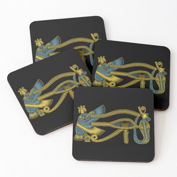 Item preview, Gold blue Eye of Ra with bird and snake  designed and sold by hockeng.