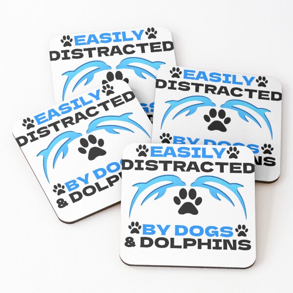 Item preview, Easily Distracted by Dogs and Dolphins Cute T-Shirt, Dolphin Animal Lover Gift, Dog Pet Owner, Costume Vocation, Heart Ocean life T Shirts, designed and sold by Ahmed  Fikri.