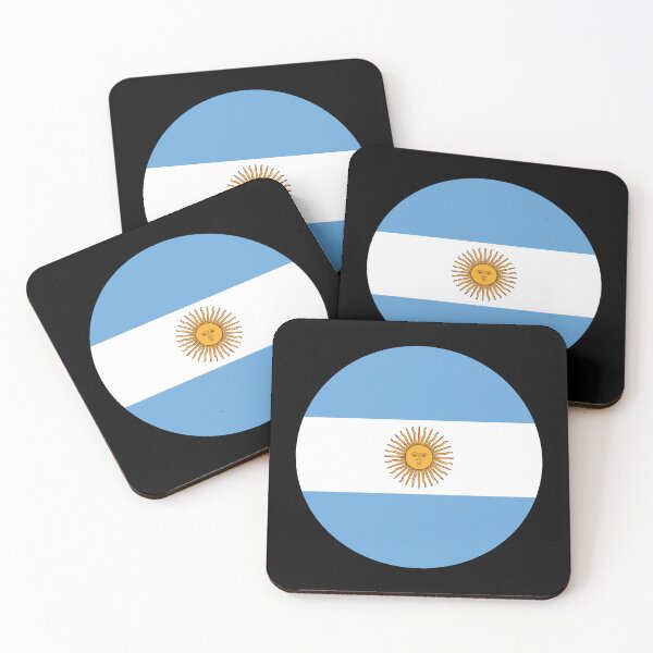 Item preview, Argentina Circle Flag (On Black) designed and sold by STUDIO-72.