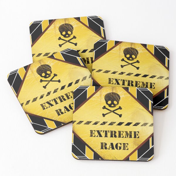 Item preview, CAUTION: EXTREME RAGE with background designed and sold by iduzarts.