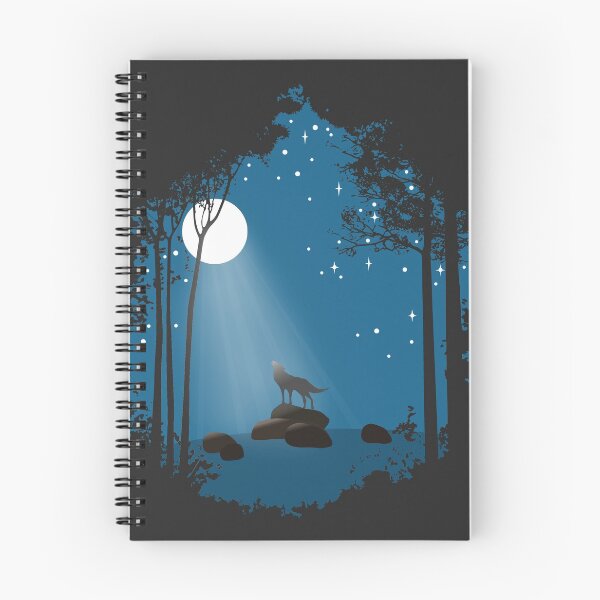 Item preview, Wolf and the moon designed and sold by hearthewild.