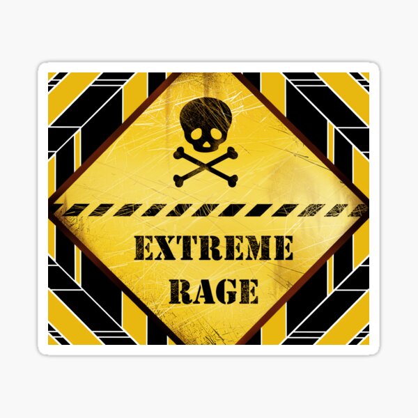 caution-extreme-rage-with-background-sticker-for-sale-by-iduzarts