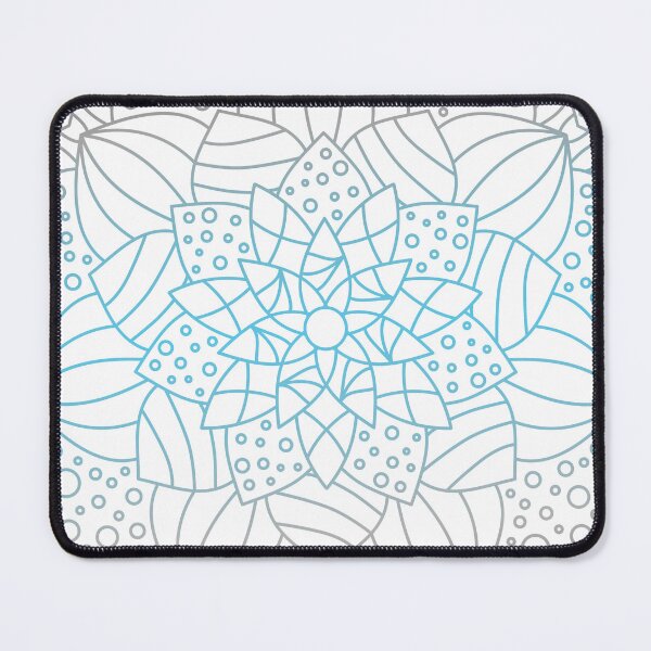 Item preview, Mandala Subtle Abstract Demiboy Pride Flag Blue Lotus designed and sold by cashewdays.
