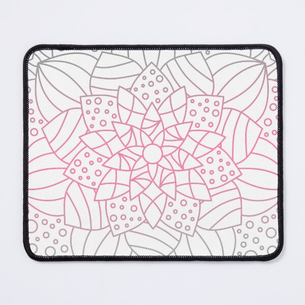 Item preview, Mandala Subtle Abstract Demigirl Pride Flag Pink Lotus designed and sold by cashewdays.