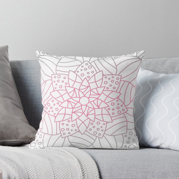 Item preview, Mandala Subtle Abstract Demigirl Pride Flag Pink Lotus designed and sold by cashewdays.