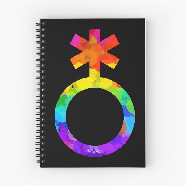 Item preview, Non-binary symbol in rainbow colours  designed and sold by Art by Veya.