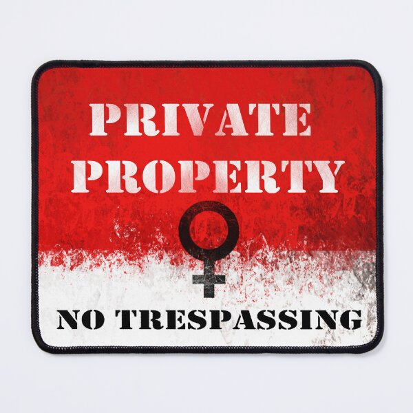 Item preview, Warning: Private Property Skull and Crossbones designed and sold by iduzarts.