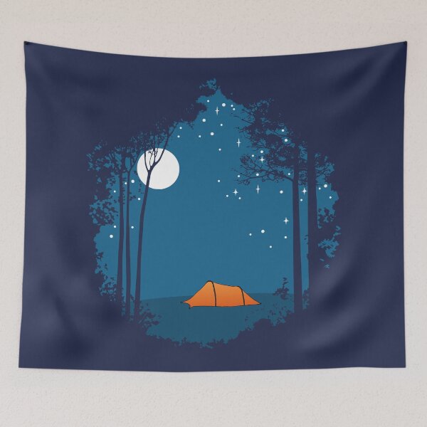 Item preview, Camping in the forest designed and sold by hearthewild.