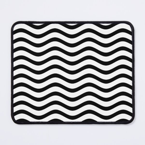Item preview, Black and White Minimalist Wavy Lines Pattern designed and sold by S Cube Design.