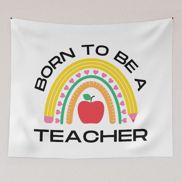 Item preview, BACK TO SCHOOL, BORN TO BE A TEACHER designed and sold by TeyMank.