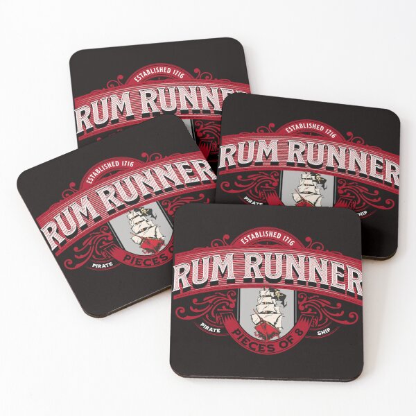 Item preview, Rum Runner Pieces of 8 Pirate Ship Red designed and sold by Emeris.