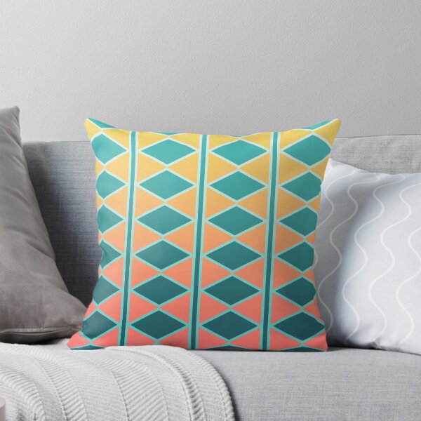 Item preview, Geometric pattern of green rhombuses designed and sold by MinEkkoArt.