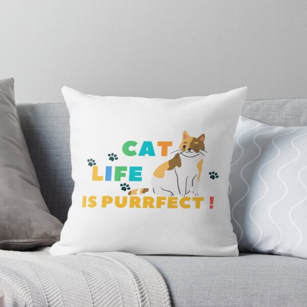 Item preview, cat life is purrfect catnip, cat life is purrfect i love cat, cat life is purrfect cat puns designed and sold by m-m-rstore.