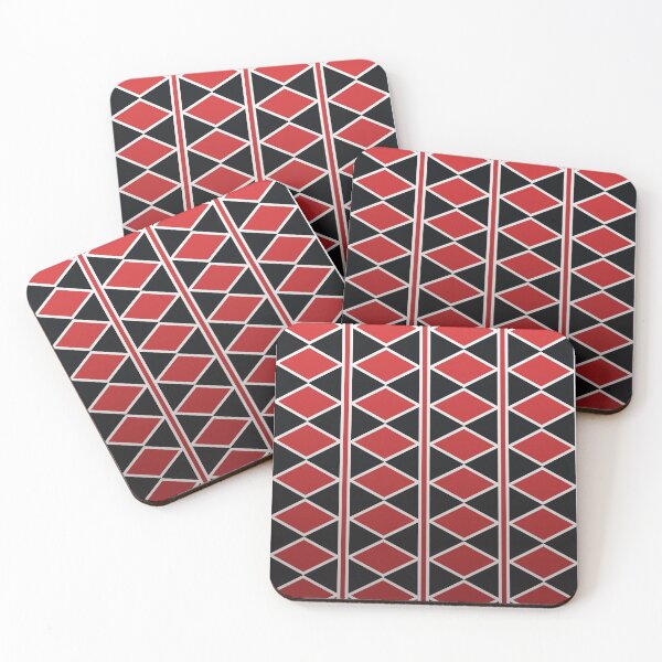 Item preview, Geometric pattern of red rhombuses designed and sold by MinEkkoArt.