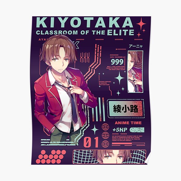 "Kiyotaka Ayanokouji - Classroom Of The Elite" Poster For Sale By ...