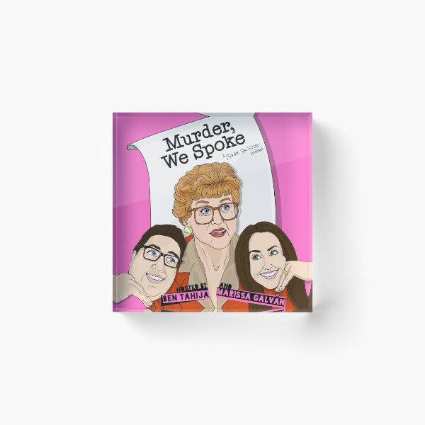 Artikelvorschau, Mord, wir sprachen Podcast Logo entworfen und verkauft von PrettyLittlePod.