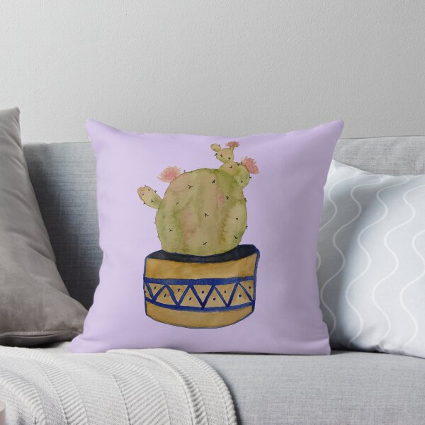 Item preview, Watercolor Cactus in Terracotta Pot designed and sold by JessieT14.