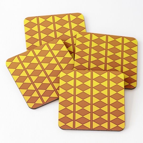 Item preview, Geometric pattern of brown rhombuses designed and sold by MinEkkoArt.
