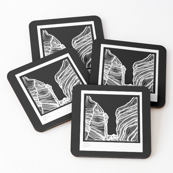 Item preview, Landscape - linear illustration - Purmamarca White- Argentina designed and sold by SofisGarden.