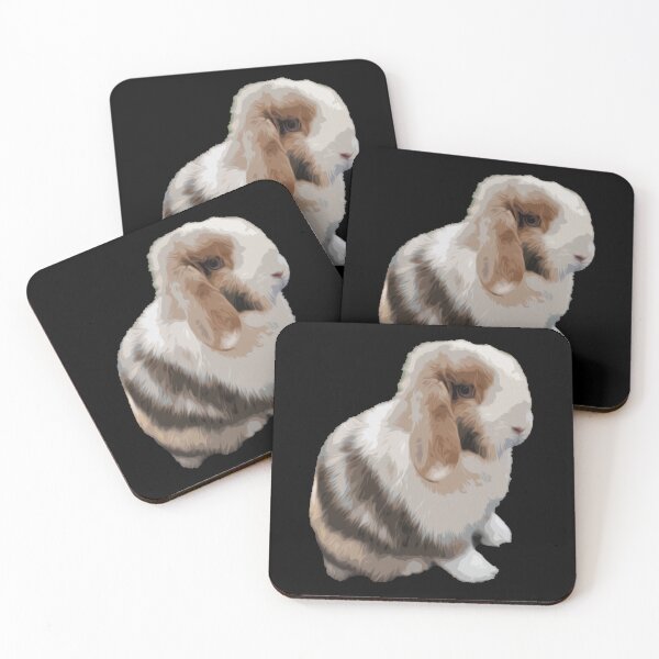 Item preview, Brownish Holland Lop Rabbit Cute Chubby Bunny with Lop Ears designed and sold by wigobun.