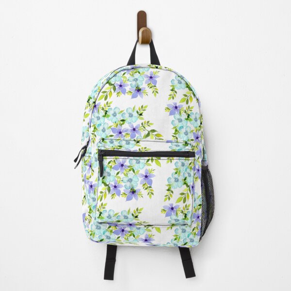 Item preview, Blue-purple flower pattern designed and sold by mirascraft.