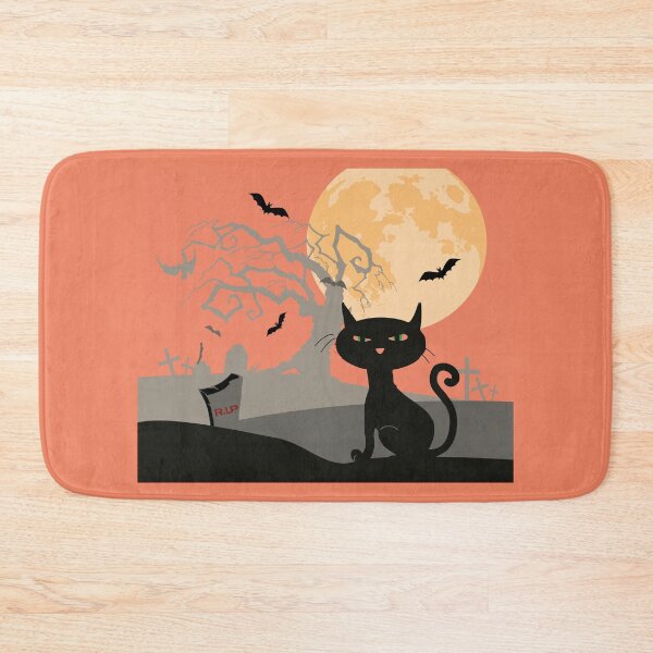 Item preview, City panorama in halloween style. Scary halloween isolated background. Orange and yellow background. designed and sold by paolboa.
