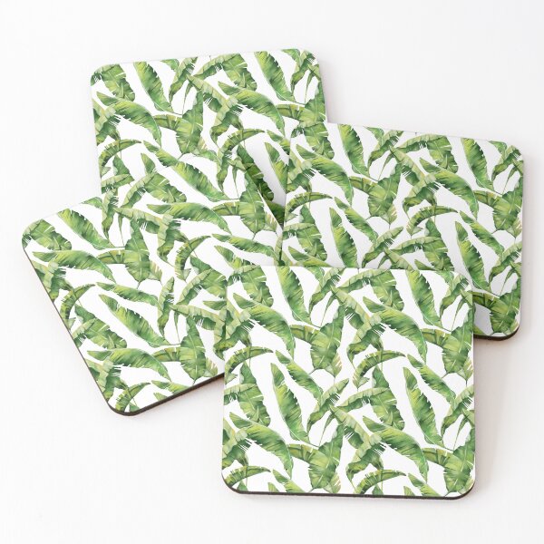 Item preview, Banana Leaf foliage pattern watercolor painting designed and sold by blackdogshop.