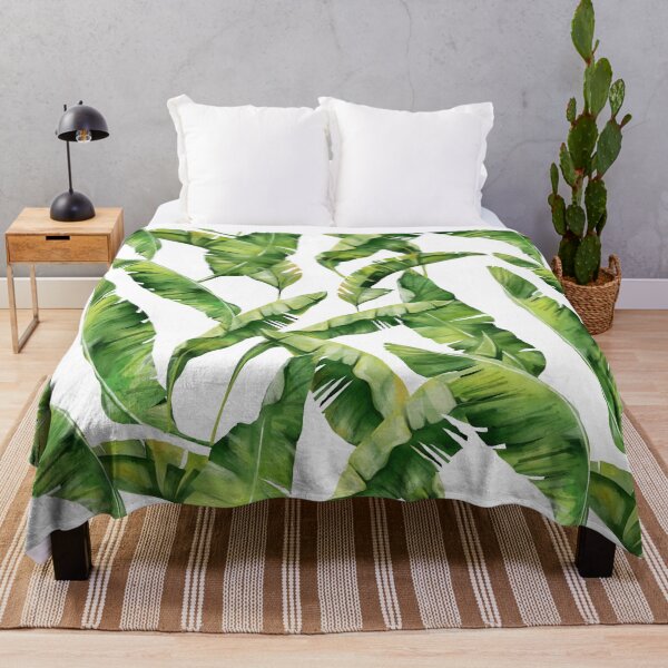 Item preview, Banana Leaf foliage pattern watercolor painting designed and sold by blackdogshop.