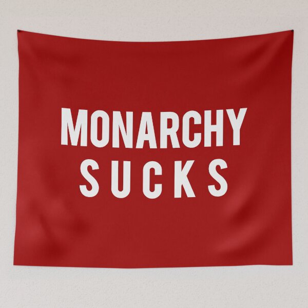 Item preview, Monarchy Sucks White Text  designed and sold by Design-Maniya.