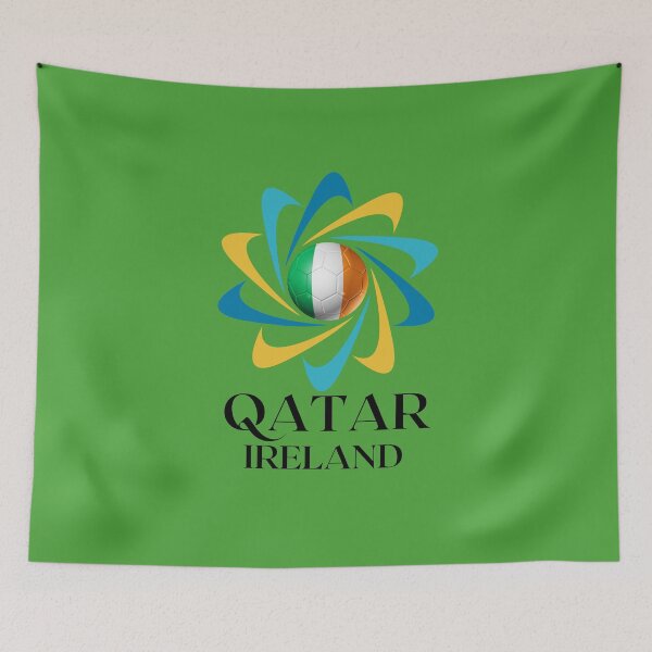 Item preview, Qatar Football soccer team Ireland  designed and sold by DesignsbyMona.