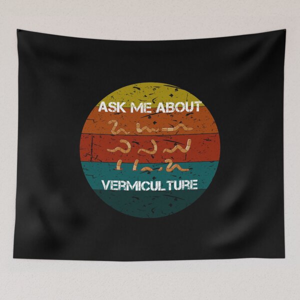 Item preview, Ask Me About Vermiculture Funny Worm-Farming Vermicompost Vintage Gifts designed and sold by rachidhaz.