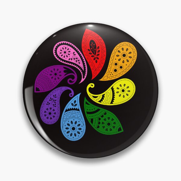 Item preview, 1978 Pride Rainbow Paisley designed and sold by Violetable.