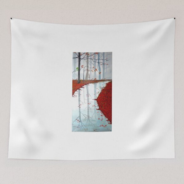 Item preview, Serenity Misty Forest Acrylic Painting designed and sold by BrianSloanPaint.