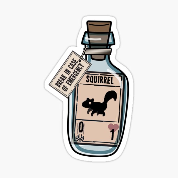 Item preview, Squirrel in a bottle designed and sold by vercatosso.