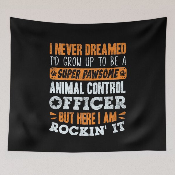 Item preview, Animal Control Officer Super Pawsome Funny designed and sold by ShopTheStyle.