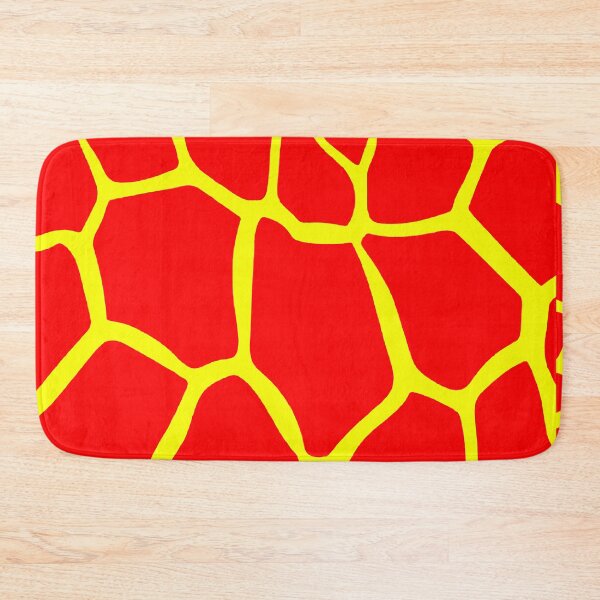 Item preview, Red and Yellow Giraffe Print, Large Sized Repeating Pattern designed and sold by Nicolette Olivier.