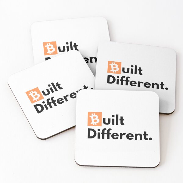 Item preview, Bitcoin Built Different Designer Logo designed and sold by aohayon.
