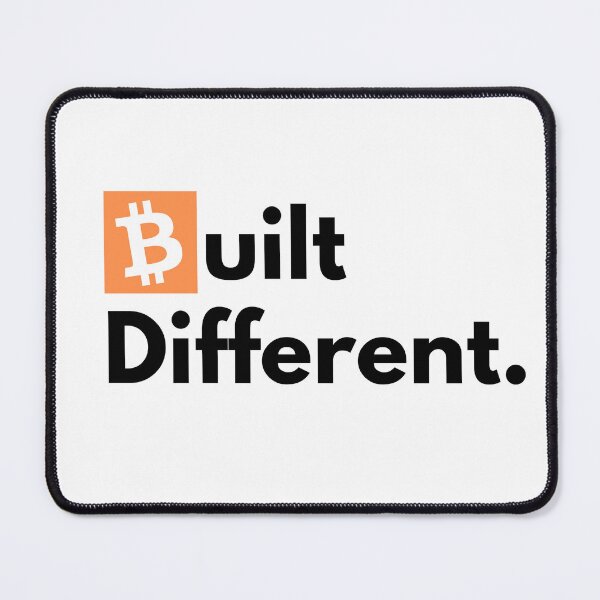 Item preview, Bitcoin Built Different Designer Logo designed and sold by aohayon.
