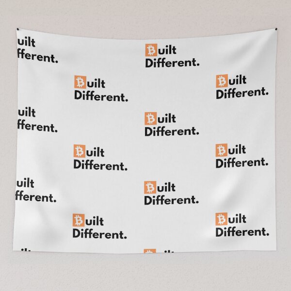 Item preview, Bitcoin Built Different Designer Logo designed and sold by aohayon.