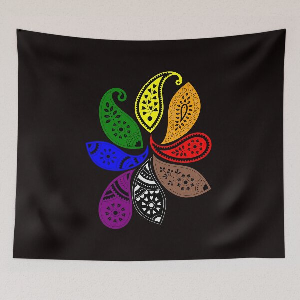Item preview, Philadelphia Pride Rainbow Paisley designed and sold by Violetable.