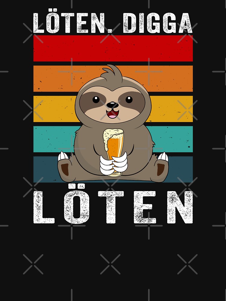 Shirtracer Hoodie Herren - Löten Digga Löten Bier Faultier Design