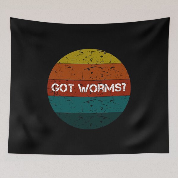 Item preview, Got Worms Funny Vintage Gifts designed and sold by rachidhaz.
